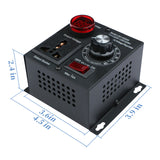 Variable Speed Controller SCR Voltage Controller AC 120V 220V/ 15A/ 4000W Max